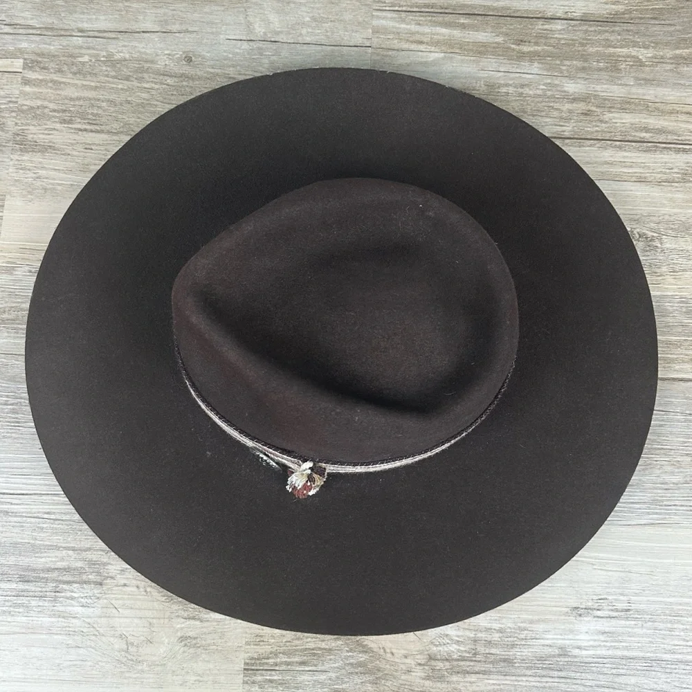 Renegade by Bailey Brown 100% Wool Cowboy Hat Size Medium
